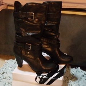 Mid-Calf Nine West Black Boots